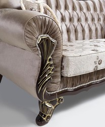 Barock Wohnzimmer Set Barock Sofa Barock Sessel Barock Couchtisch Braun Baroque Living Room Set Baroque Sofas Baroque Armchairs Baroque Coffee Table Brown