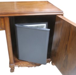 Casa Padrino baroque desk brown / brass 120 x 60 x H. 80 cm - Handmade solid wood office table - Office furniture in baroque style