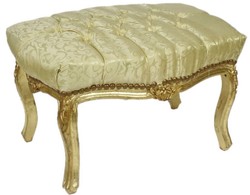 Barock Hocker Gold Barock Fußhocker Barockstil Hocker Antik Stil Fußhocker Baroque Stool Gold Baroque Footstool Baroque Style Stool Antique Style Footstool
