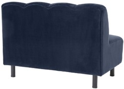 Luxus Samt Sofa Wohnzimmer Sofa Designer Sofa Mitternachtsblau Luxury Velvet Sofa Living Room Sofa Designer Sofa Midnight Blue
