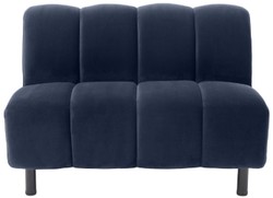 Luxus Samt Sofa Wohnzimmer Sofa Designer Sofa Mitternachtsblau Luxury Velvet Sofa Living Room Sofa Designer Sofa Midnight Blue