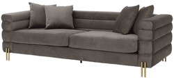 Luxus Samt Sofa Grau Wohnzimmer Sofa Designer Sofa Grau Luxury Velvet Sofa Gray Living Room Sofa Designer Sofa Gray