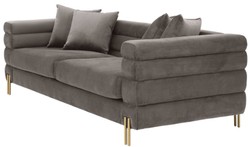 Luxus Samt Sofa Grau Wohnzimmer Sofa Designer Sofa Grau Luxury Velvet Sofa Gray Living Room Sofa Designer Sofa Gray