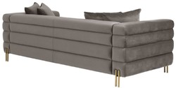 Luxus Samt Sofa Grau Wohnzimmer Sofa Designer Sofa Grau Luxury Velvet Sofa Gray Living Room Sofa Designer Sofa Gray