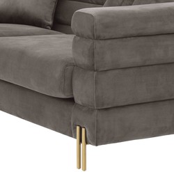 Luxus Samt Sofa Grau Wohnzimmer Sofa Designer Sofa Grau Luxury Velvet Sofa Gray Living Room Sofa Designer Sofa Gray