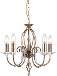 Casa Padrino lustre baroque laiton antique Ø 48 x H. 42 cm - Lustre de salon élégant - lustre de style baroque