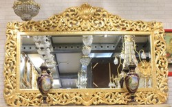 Riesiger Barock Spiegel Großer Prunkvoller Barockstil Antik Stil Wandspiegel Gold Huge Baroque Mirror Large Ornate Baroque Style Antique Style Wall Mirror Gold