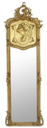 Casa Padrino specchio barocco oro antico 55 x A. 175 cm - Specchio da parete fatto a mano in stile antico - Specchio a corpo - Specchio guardaroba - Specchio soggiorno - Mobili in stile barocco