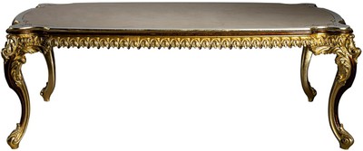 Casa Padrino table de salle à manger baroque de luxe 230 x 105 x H. 80 cm - Table de salle à manger en bois massif magnifique - Meubles de salle à manger de style baroque