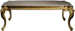 Casa Padrino table de salle à manger baroque de luxe 230 x 105 x H. 80 cm - Table de salle à manger en bois massif magnifique - Meubles de salle à manger de style baroque