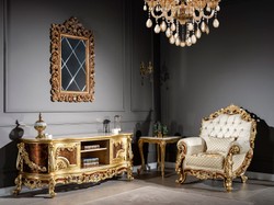 Barock Wohnzimmer Sessel Weiß Gold Barockstil Sessel Antik Stil Sessel Weiß Gold Baroque Living Room Armchair White Gold Baroque Style Armchair White Gold Antique Style Armchair