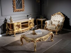 Barock Wohnzimmer Sessel Weiß Gold Barockstil Sessel Antik Stil Sessel Weiß Gold Baroque Living Room Armchair White Gold Baroque Style Armchair White Gold Antique Style Armchair