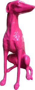 Casa Padrino figurine décorative design chien lévrier rose 35 x 55 x H. 80 cm - Sculpture décorative résistante aux intempéries - Décoration Salon - Décoration Jardin Casa Padrino figurine décorative design chien lévrier rose 35 x 55 x H. 80 cm - Sculpture décorative résistante aux intempéries - Décoration Salon - Décoration Jardin