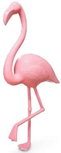 Casa Padrino figurine décorative de luxe oiseau flamant rose H. 155 cm - figurine de décoration grandeur nature - énorme figure animale - Sculpture de Décoration de Jardin