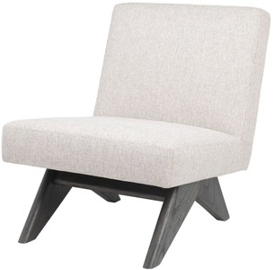 Casa Padrino poltrona di lusso naturale / marrone 60 x 81 x A. 75 cm - Poltrona soggiorno - Mobili di Lusso