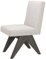 Casa Padrino sedia da pranzo di lusso naturale / marrone 48 x 54 x A. 86 cm - Sedia da cucina in legno massello - Mobili per sala da pranzo di lusso