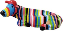 Deko Sitzbank Skulptur Kuh Lebensgroße Kuh Designer Kuh Gartendeko Kuh Decorative Bench Sculpture Cow Life Size Cow Designer Cow Garden Decoration Cow