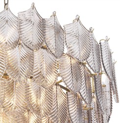 Casa Padrino luxury chandelier brass / gray Ø 82 x H. 69 cm - Noble hotel & restaurant chandelier - Luxury Quality