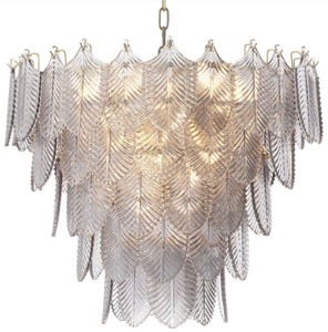 Casa Padrino lustre de luxe laiton / gris Ø 62 x H. 53 cm - Lustre Noble Hotel & Restaurant - Qualité de Luxe