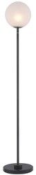 Casa Padrino lámpara de pie de lujo bronce / negro / blanco 39 x 30 x A. 159 cm - Lámpara de pie moderna de metal con base de mármol y pantalla de vidrio redonda - Calidad de Lujo