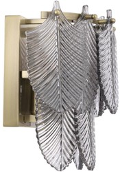 Casa Padrino applique murale de luxe laiton / gris 27,5 x 17 x H. 26 cm - Applique Murale Noble Hotel & Restaurant - Qualité de Luxe
