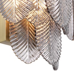 Casa Padrino applique murale de luxe laiton / gris 27,5 x 17 x H. 26 cm - Applique Murale Noble Hotel & Restaurant - Qualité de Luxe
