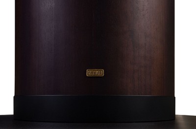 Casa Padrino Luxus Eukalyptusfurnier Esstisch Dunkelbraun Ø 150 x H. 76 cm - Runder Küchentisch - Massivholz Esszimmertisch - Luxus Esszimmer Möbel