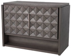 Casa Padrino luxury sideboard mocha / bronze 115 x 56 x H. 83 cm - Solid wood cabinet with 2 doors and 3D effect in the fronts - Luxury Furniture