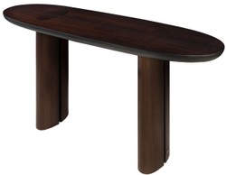 Luxus Massivholz Eukalyptus Furnier Konsole Konsolentisch Dunkelbraun Luxury Solid Wood Eucalyptus Veneer Console Table Dark Brown