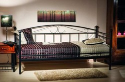 Casa Padrino country style bed 209 x 98 x H. 95 cm - Different Colors - Metal single bed - Bedroom furniture in country style