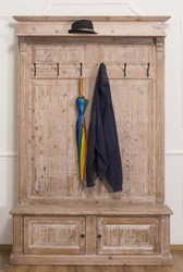 Landhausstil Massivholz Garderobe Garderobenschrank Naturfarben Country style Solid Wood Wardrobe Cloakroom Cabinet Natural