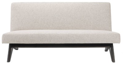 Casa Padrino Luxus Couch Naturfarben / Braun 152 x 81 x H. 75 cm - Wohnzimmer Sofa - Luxus Wohnzimmer Möbel