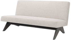 Casa Padrino canapé de luxe naturel / marron 152 x 81 x H. 75 cm - Canapé de salon - Meubles de salon de luxe