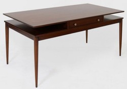 Casa Padrino Bureau Art Déco de Luxe avec Tiroir Marron 154 x 80 x H. 78 cm - Table de Bureau en Bois Massif - Mobilier de Bureau - Qualité de Luxe