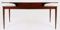 Casa Padrino Bureau Art Déco de Luxe avec Tiroir Marron 154 x 80 x H. 78 cm - Table de Bureau en Bois Massif - Mobilier de Bureau - Qualité de Luxe