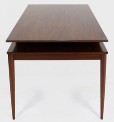 Casa Padrino Bureau Art Déco de Luxe avec Tiroir Marron 154 x 80 x H. 78 cm - Table de Bureau en Bois Massif - Mobilier de Bureau - Qualité de Luxe