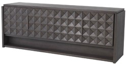 Luxus Sideboard Schrank mit 4 Türen und 3D Effekt Mokkafarben Bronze Luxury Sideboard Cabinet with 4 Doors and 3D Effect Mocha Bronze