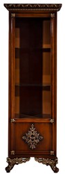 Casa Padrino ensemble de meubles baroques de luxe marron / or - Armoire TV en bois massif noble avec 2 vitrines - Mobilier de salon baroque