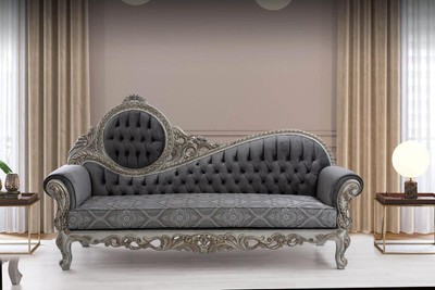 Barock Wohnzimmer Sofa Antik Stil Sofa mit Muster Baroque Living Room Sofa Antique Style Sofa with Pattern