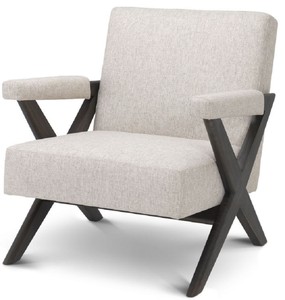 Casa Padrino poltrona da soggiorno di lusso naturale / marrone 75 x 82 x A. 82 cm - Mobili per soggiorno - Collezione di Lusso