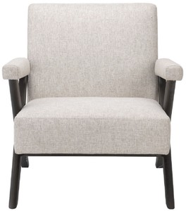 Casa Padrino Luxus Wohnzimmer Sessel Naturfarben / Braun 75 x 82 x H. 82 cm - Wohnzimmer Möbel - Luxus Kollektion