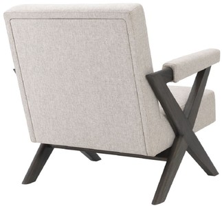 Casa Padrino Luxus Wohnzimmer Sessel Naturfarben / Braun 75 x 82 x H. 82 cm - Wohnzimmer Möbel - Luxus Kollektion