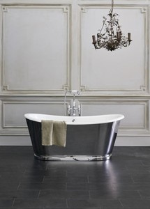 Casa Padrino Luxus Jugendstil Badewanne 167,5 x 76,1 x H. 71,1 cm - Verschiedene Farben - Freistehende Retro Badewanne - Badezimmer Möbel