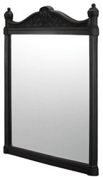Jugendstil Aluminium Badezimmer Spiegel Schwarz Art Nouveau Aluminum Bathroom Mirror Black