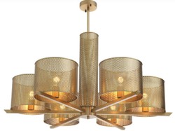 Luxus Metall Wohnzimmer Kronleuchter Antik Messing Luxury Metal Living Room Chandelier Antique Brass