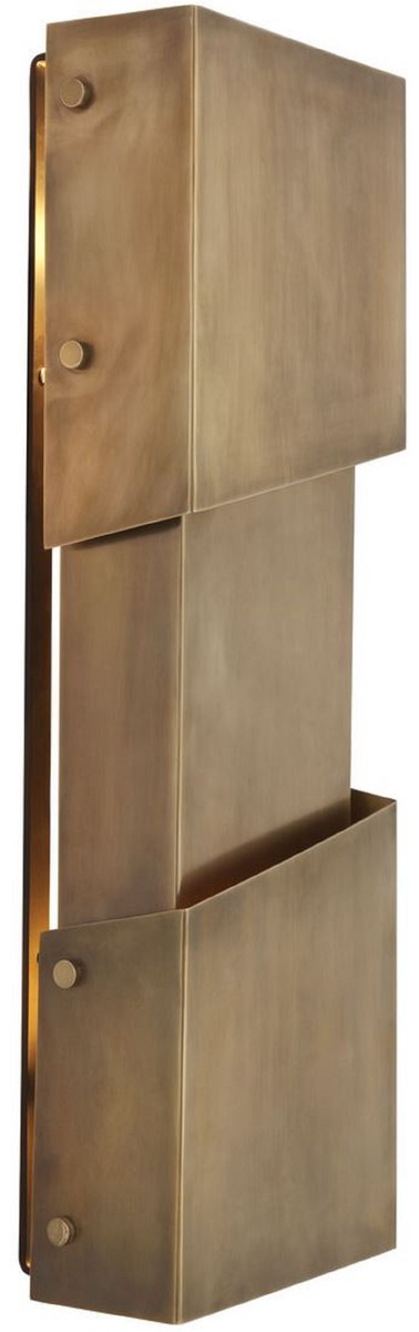 Casa Padrino designer wall lamp vintage brass 23 x 12 x H. 64.5 cm - Modern wall light - Luxury Quality
