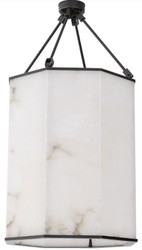 Luxus Metall Deckenleuchte Deckenlaterne mit Alabaster Lampenschirm Luxury Metal Ceiling Lamp Ceiling Lantern with Alabaster Lampshade