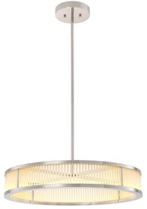 Casa Padrino lámpara de araña LED de lujo plata / blanco Ø 70 x A. 15 cm - Lámpara de araña redonda moderna regulable - Calidad de Lujo