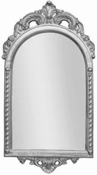 Casa Padrino specchio barocco argento 51 x 5 x A. 93 cm - Elegante specchio da parete in stile barocco - Mobili Barocchi
