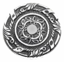 Barock Türgriff Set Türklinken mit Rosetten Silber Baroque Door Handle Set Doorknobs with Rosettes Silver